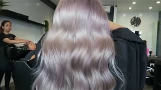 Silver Pink Pearl Hair Transformation [upl. by Brucie]