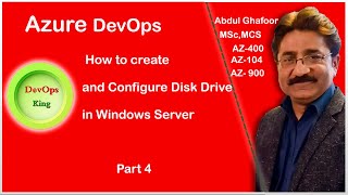 How to add Separate Disk Drive in Azure Windows Server VM Azure DevOpsPart 4 [upl. by Santoro]