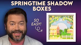 Make a Pretty Shadow Box for Springtime [upl. by Kinsman]