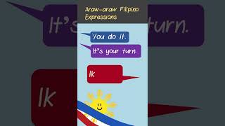 Learn to say quotYou do itquot and quotIts your turnquot in Filipino araw2fil [upl. by Ahsienot]