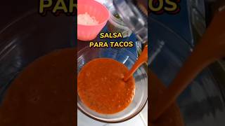 SALSA Roja para TACOS mexicanfood salsa tacos [upl. by Saoj]