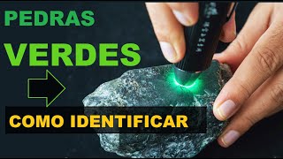 COMO IDENTIFICAR PEDRAS PRECIOSAS  PEDRAS VERDES [upl. by Laktasic]