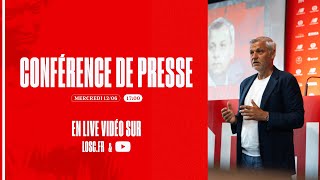 Suivez la conférence de présentation à la presse de Bruno Génésio 🎙️ [upl. by Karim220]