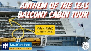 Royal Caribbean Anthem of the Seas Full Balcony Cabin Tour amp Review  With Extended Balcony [upl. by Nelleyram]