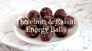 Deliciously Ella  Hazelnut and Raisin Energy Balls [upl. by Rabbi]