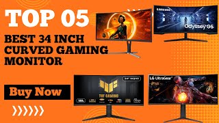 Top 5 Best 34 inch Curved Gaming Monitor in 2024  Curved Gaming Monitor 34 Inch [upl. by Nairadal]