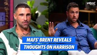 MAFS’ Brent reveals his thoughts on Harrison  Yahoo Australia [upl. by Enait695]