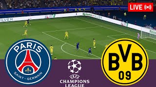 PSG vs Borussia Dortmund LIVE UEFA Champions League 2324 Full Match  Simulation Video Games [upl. by Aruat]