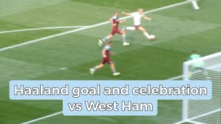 Haaland goal and celebration close up shot vs West Ham [upl. by Kam]