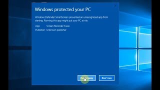 How to Disable Warning Message quotWindows Protected Your PCquot on Windows 10 [upl. by Mickelson150]