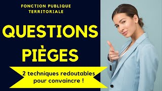 Oral fonction publique  Questions pièges 😱 2 techniques redoutables pour convaincre le jury 👌 [upl. by Allmon396]