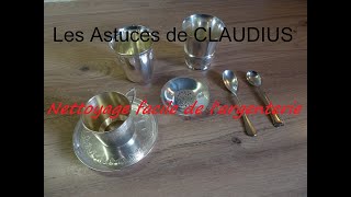 Nettoyage facile de largenterie  LES ASTUCES DE CLAUDIUSN°5 [upl. by Laurin979]