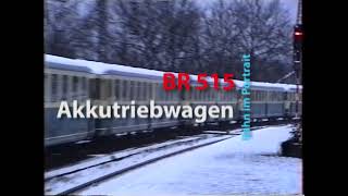 Die Akkutriebwagen der Baureihe 515 ETA 150 bzw ETA 515 im Ruhrgebiet [upl. by Merissa]