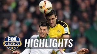 Werder Bremen vs Borussia Dortmund  2015–16 Bundesliga Highlights [upl. by Kennett394]