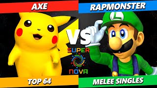 Supernova 2024  Axe Pikachu Vs Rapmonster Luigi Smash Melee  SSBM [upl. by Hercules]