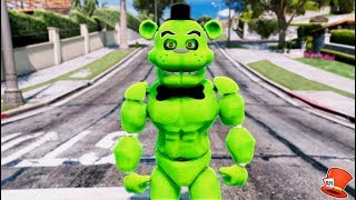 BRAND NEW SLIME BUFF FREDDY ANIMATRONIC GTA 5 Mods For RedHatter [upl. by Ttenaej]