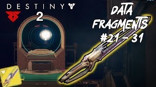 Destiny 2 Warmind Data Memory Fragments Locations 21  31 Braytech Aurora Reach and Mindlab [upl. by Nohtan576]