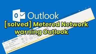 How to solved metered network warning outlook windows 11 [upl. by Retxed]