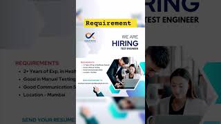 Hiring QA Engineer  experienced can apply  software testing softwareengineer softwaretester job [upl. by Neiman205]