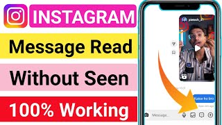 How To Read Instagram Message Without Seen  Instagram Message Seen Hide Kaise Kare instagramtrick [upl. by Haldan]