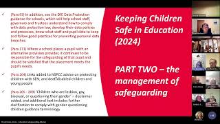 Autumn term Safeguarding update for Governors 2024 2025 [upl. by Chrysa]