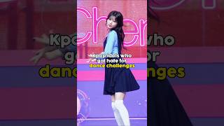 Kpop idols who got hate for dance challenge kpop shorts fypシ゚viral fyp [upl. by Sheree805]