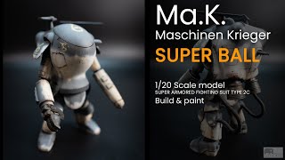 MaK Maschinen Krieger SUPER BALL Models 120 How to Build and Paint Scale model kits [upl. by Juieta]