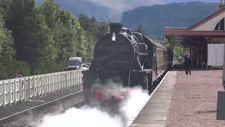 Black Five 5025 departing Aviemore [upl. by Tucky]