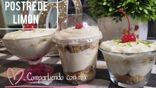 POSTRE DE LIMÓN Crema de limón fácil rápido económico y muy rendidor [upl. by Yenahs343]