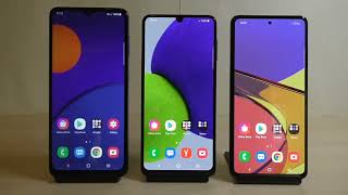 Samsung Galaxy M12 Vs A22 Vs A52 Incoming Calls [upl. by Atinaujnas]