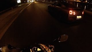 CBR600RR vs Nissan GTR MOSCOW [upl. by Adnilasor661]