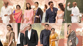 Ambani Son Marriage Reception Full Video Rajinikanth  Shah Rukh Khan  Aishwarya Rai  Rashmika [upl. by Norris]