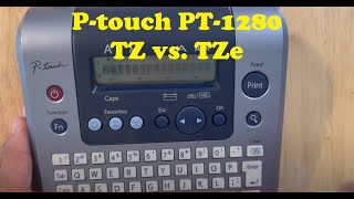 Brother PT1280 Ptouch Label Maker Basic Setup Inserting TZ tape or TZe Tape [upl. by Trinetta252]