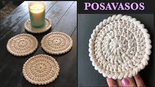 😱Posavasos En Crochet Paso a Paso [upl. by Brannon]