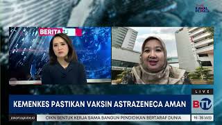 Tanggapan Kemenkes Terkait Vaksin Astrazeneca Punya Efek Samping [upl. by Ahcsas816]