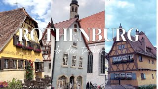 Germanys Most Beautiful Preserved Village Rothenburg ob Der Tauber 4k [upl. by Slemmer]