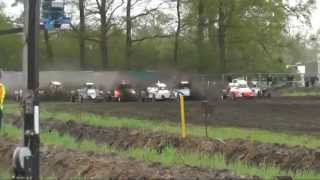 Autocross Langeveen NL 13042014 Sprint 1600 Mix [upl. by Naejarual]