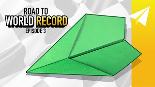 How to Make the BEST Distance Glider Paper Airplane Rival Prototype 3 — Road To World Record Ep 3 [upl. by Geirk34]