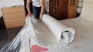 Materac rolowany rozpakowanie  Mattress Unboxing [upl. by Egiaf19]