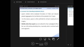 pharmacology 2 lecture 19  NSAIDS part 2 [upl. by Ilime19]