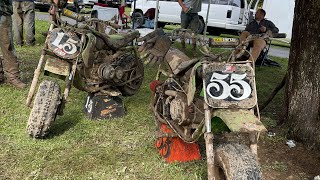 ￼Muddiest Mini bike race ever Mini bike association Jonestown bachman bash [upl. by Enytsirk]