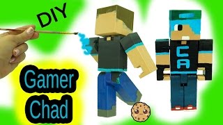 DIY Custom Gamer Chad Minecraft  Acrylic Paint Painting Do It Yourself Craft Video [upl. by Valdis376]