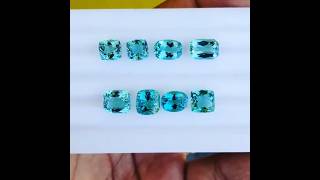 19 Carats 8 Pieces Natural Paraiba Color Excellent Cut Tourmaline Gemstone from Afghanistan [upl. by Adnaram]