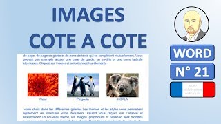 Comment mettre des images cote à cote dans Word [upl. by Massab]