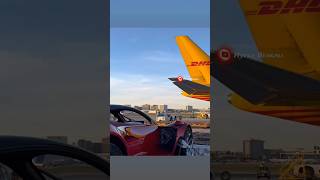 DHL supercars cargo airplane shipping dubai airport spotted dhlexpress pilotlife amichikuu [upl. by Northrup]