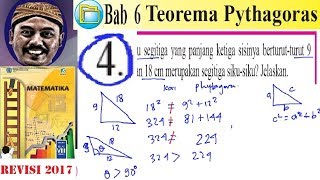 teorema pythagoras  matematika kelas 8 bse k13 rev 2017 lat 61 no 4 bukti siku siku [upl. by Manheim]