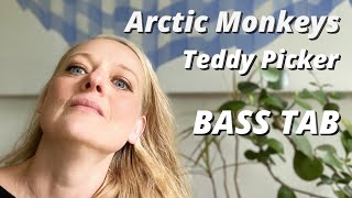 ARCTIC MONKEYS  Teddy Picker BASS COVER WITH TAB amp SCORE [upl. by Aratas]