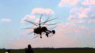 Kamov Ka26 demonstration flight at BaracsKisapostag airshow Hungary [upl. by Osnofedli]