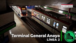 Metro de Monterrey  ¡NUEVA TERMINAL Maniobras en estación General Anaya de L2 [upl. by Amaras]