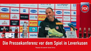 Die Pressekonferenz vor dem Spiel gegen Bayer 04 Leverkusen [upl. by Eudoca]